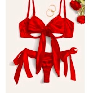 Red Lingerie Set